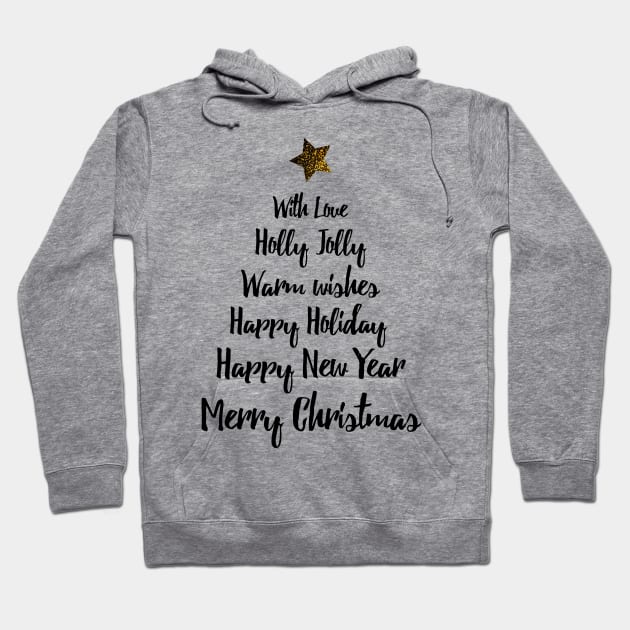 Christmas tree of wishes Hoodie by grafart